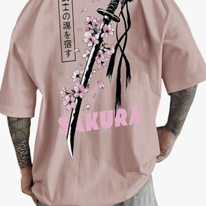 Sakura Pink Graphic Men's Shirt